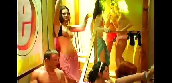 Explicit and wild club gratifying